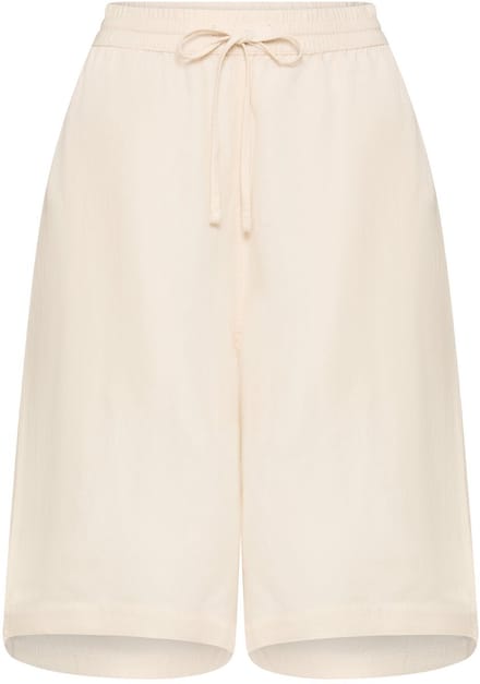 camel active Bermudashorts met trekkoord - Maat womenswear-28IN - Melkwit
