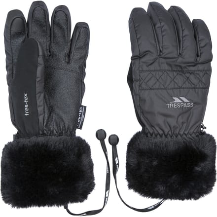 Trespass Vrouwen/dames Yanki-handschoenen (Zwart)