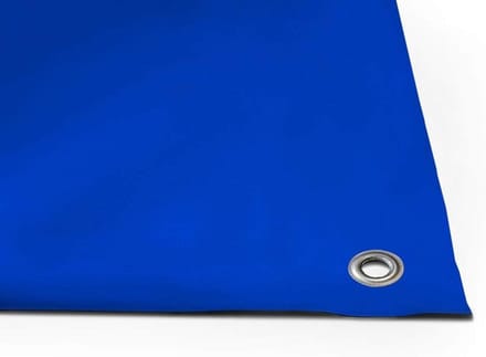 Afdekzeil PVC - Zeil met ogen - Bescherming buiten - Extra sterk 700g/m² - 25m x 3m - Blauw