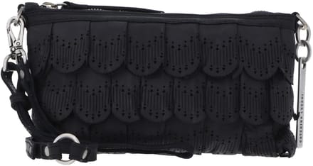 CATERINA LUCCHI Leren schoudertas Loretta Pochette Nero zwart