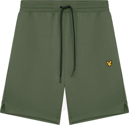 Lyle & scott fly fleece shorts in de kleur groen.