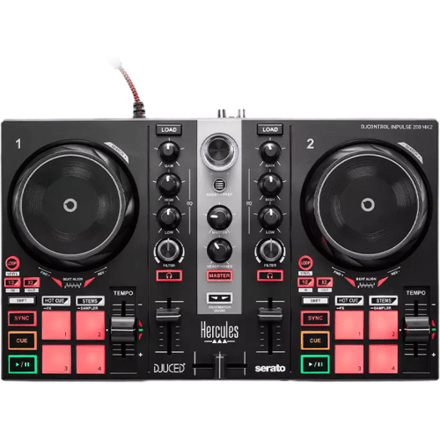Hercules DJControl Inpulse 200 MK2 - DJ Controller met Serato DJ Lite & DJUCED - 2 Decks & 8 Pads