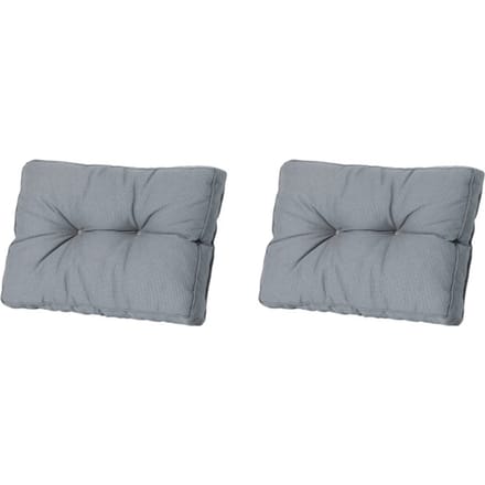 Madison - Florance Rugkussen Rib grey - Ca. 43x73 cm - Set van 2