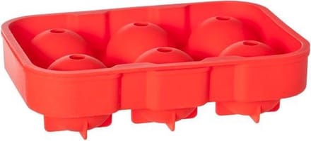 Cosy&Trendy IJsblokvorm 6x XL ballen - siliconen - rood