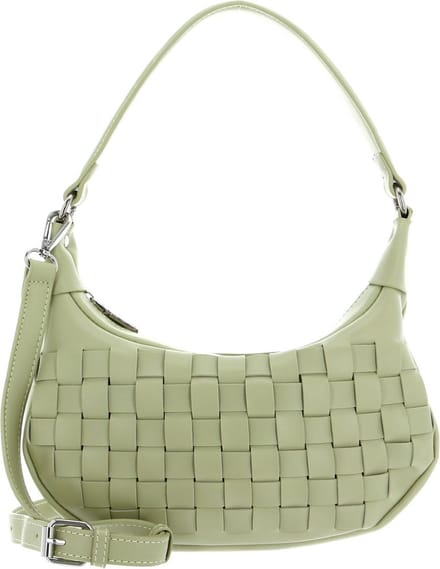 SEIDENFELT MANUFAKTUR Schoudertas Malilla Halfmoon Hobo Bag Soft Green Lichtgroen