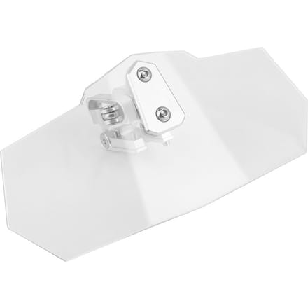 Voorruit Verlengset Universeel Verhoogd Verstelbaar Clip-on Spoiler Motorfiets Windgeleider white