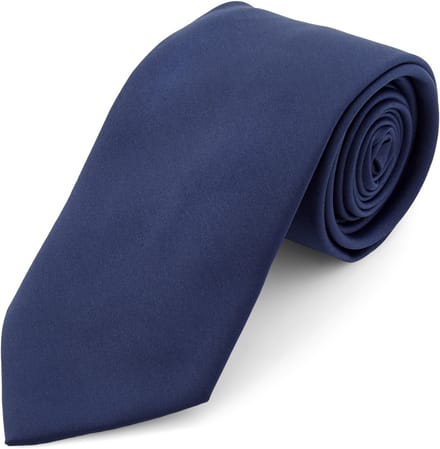 Marineblauwe Basic Stropdas van 8 cm