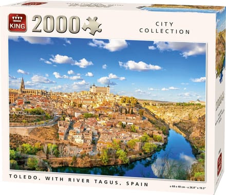King Puzzel 2000 Stukjes (96 x 68 cm) - Toledo Spanje - Legpuzzel Steden