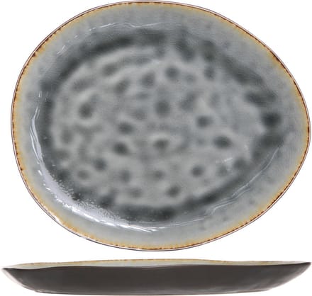 Cosy&Trendy Laguna Dinerbord - 27 cm x 23 cm - Grijs - Set-4