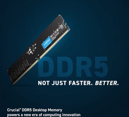 Crucial CT2K16G56C46U5 geheugenmodule 32 GB 2 x 16 GB DDR5 288-pin DIMM ECC