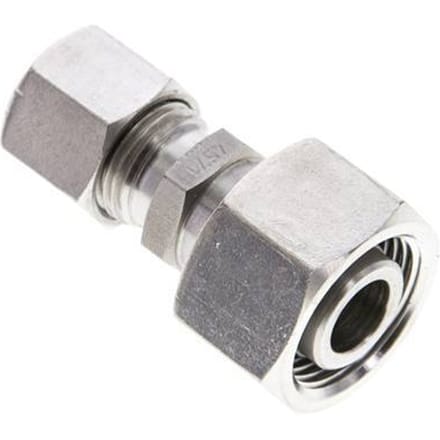 10L & 15L RVS Rechte Snijringkoppeling Draaidoorvoer 315bar ISO 8434-1
