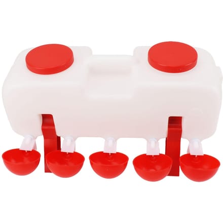 Abreuvoir semi-automatique pour volailles, 10 L, accessoires pour poulaillers, canards et oies white