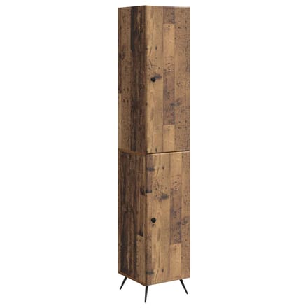 vidaXL - Kast - Set - 2 - st - Oud - hout - Bewerkt - hout