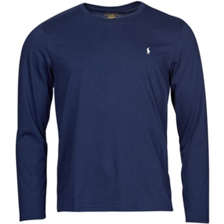 Katoenen shirt met lange mouwen en labelstitching