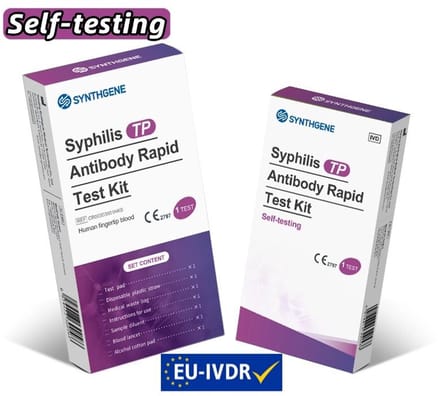 Syphilis Antilichaam zelftest - Vingerprik bloed - Uitslag in 10 minuten
