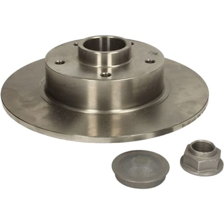 Remschijf TRW DF6190BS achter, volledig, 1 Stuk