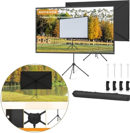 Beamerscherm met Statief - Projectiescherm - Projectiedoek