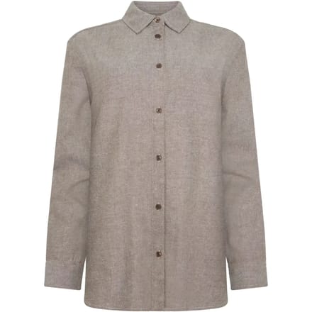 Flanellen blouse met lange mouwen dames KnowledgeCotton Apparel Organic GOTS