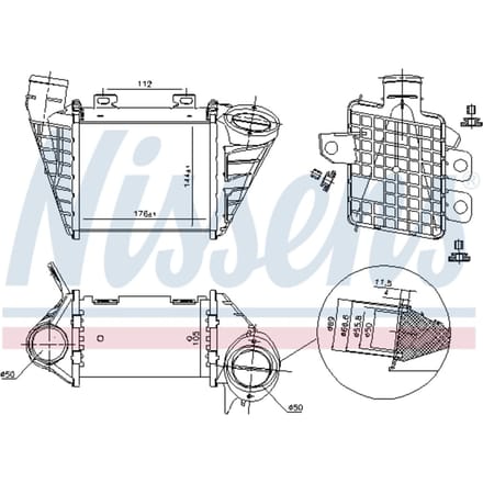 Intercooler NISSENS 96795