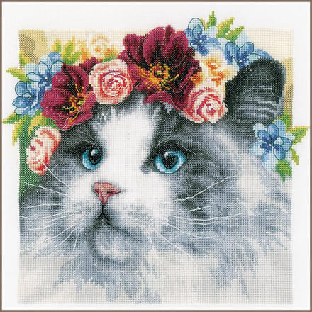 Lanarte - Telpakket kit - Ragdoll met bloemenkrans - PN-0189340