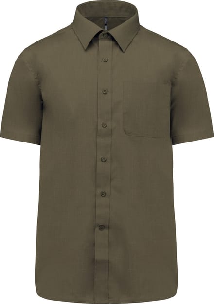 Herenoverhemd 'Ace' korte mouwen merk Kariban Light Khaki maat M
