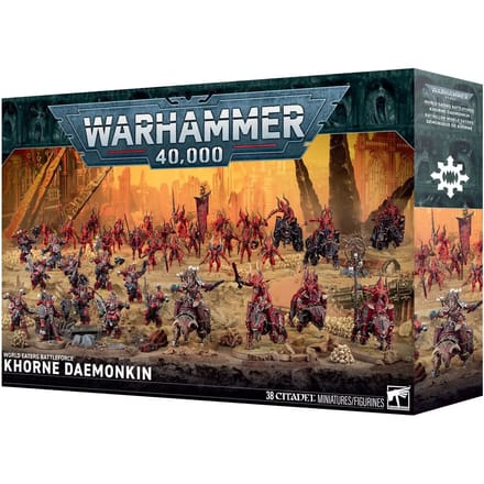 Beeldjes Games Workshop Warhammer 40k - Battleforce World Eaters : Demons de Khorne