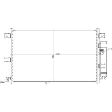 Condensor, airconditioning NRF 350481
