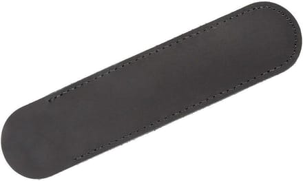 Solidchoice - Zachte Lederen Pennenetui, Zwart, 15 cm x 4,2 cm