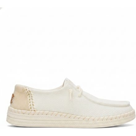 HEYDUDE Wendy Woven Instappers wit Textiel - Dames - Maat 36