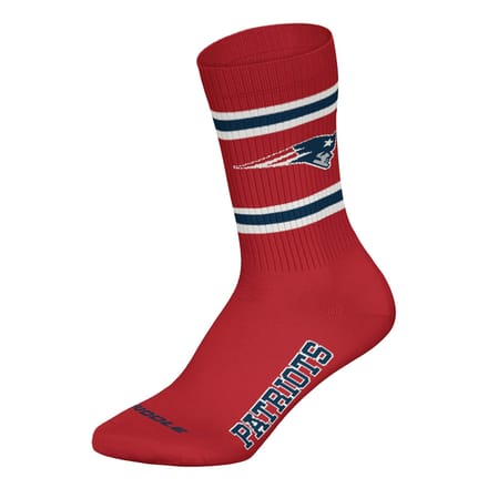 NFL NEW ENGLAND PATRIOTS Crew Socks - 3-pack - Wit/Rood/Navy - Maat 43/46