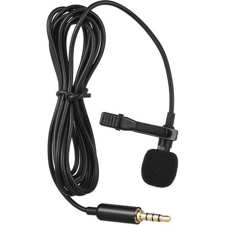 Mini Draagbare Clip-on Lavalier Microfoon EY-510A Jack Wired Condensator Microfoon voor smartphone DSLR Camera en Computer