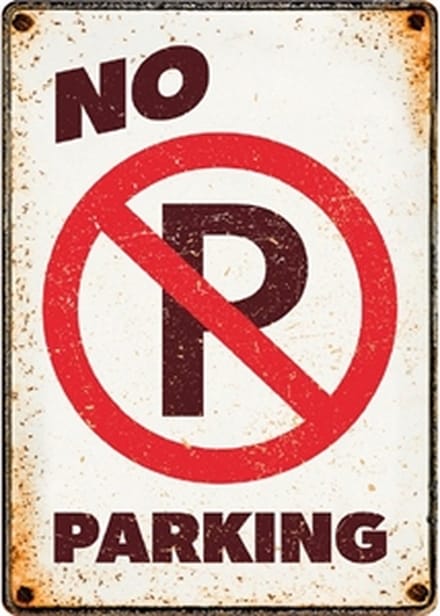Plenty gifts waakbord blik no parking