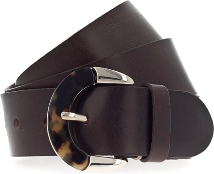 b.belt Leren Riem Carmen Belt W90 Dark Brown Bruine