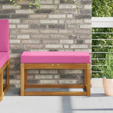 vidaXL Buiten Zitkussen 100% Polyester Roze 80 x 40 x 8 cm