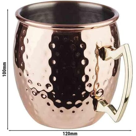 GGM Gastro (6 Stück) Becher - MOSCOW MULE - 500ml - Kupfer - mit Henkel