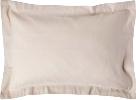 Homescapes linnen kussensloop met opstaande naad - beige-naturel, 50 x 90 cm