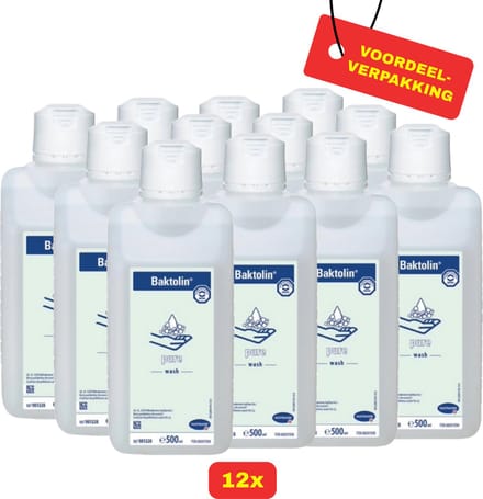 12 x Baktolan Pure Wash Handzeep 500ml - Voordeelverpakking