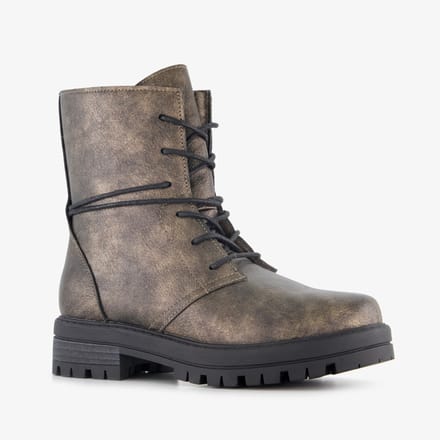 Blue Box meisjes veterboots brons - Brons - Maat 32