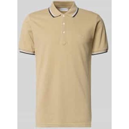 relaxed fit poloshirt met contraststrepen