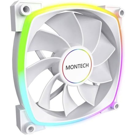 Montech RX140 PWM ARGB Reverse Lüfter- 140mm, weiß PC-ventilator (b x h x d) 140 x 140 x 25 mm