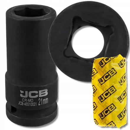JCB - Klus Serie - 3/4" Diepe Dopsleutel - 21mm - CrMo Staal