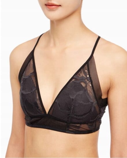 Calvin Klein - Dames Beha - Zwart - Maat L - Nylon en Elastan