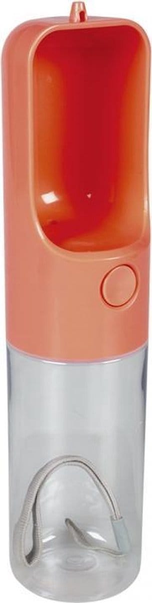 Hondendrinkfles voor onderweg Roze 450ml - 28,5x6,5x6,5cm