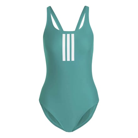 Adidas Performance 3-Stripes V-Back Badpak - Dames - Groen