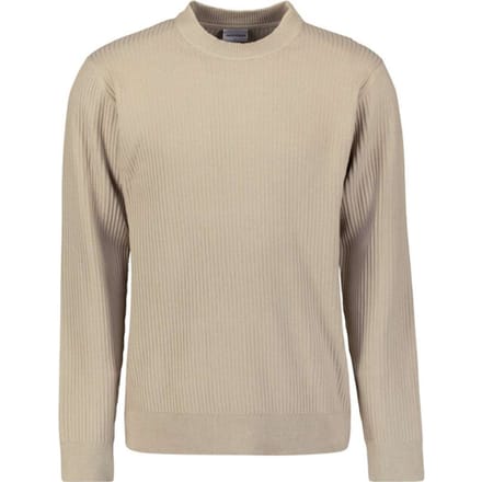 No Excess Pullover Crewneck Rib Sand Maat: S | Sweaters Outlet | Heren | Beige
