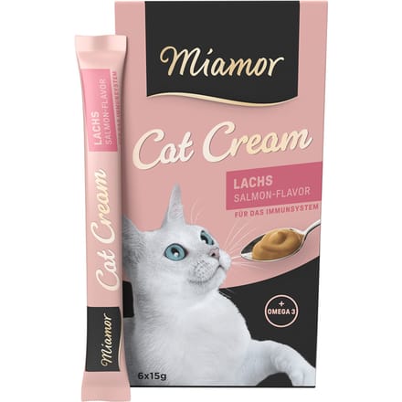 24x15g Cat Zalm-Cream Miamor Kattensnacks