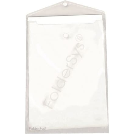 FolderSys documenthoes, A4, klittenbandsluiting, PP, kleurloos