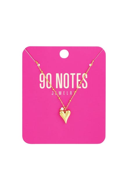 90 NOTES - Dainty Love Ketting - goudkleurig
