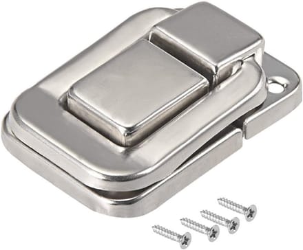 Kliksluiting 48 mm zilverkleurig decoratief slot 2 stuks