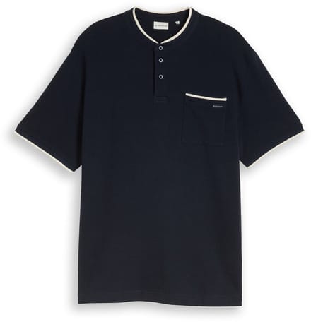 Tom Tailor - Plus Size - Poloshirt met borstzak - Maat 2XL - sky captain blue ottoman